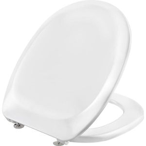 Cornat WC-bril""Camero"" - klassieke witte look - onderhoudsvriendelijk duroplast - eenvoudig ontwerp past in elke badkamer/toiletbril/wc-deksel / KSCAM00