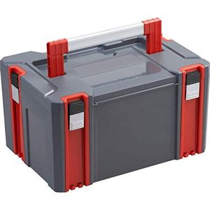 Connex Systeembox - maat L - 34 liter volume - 80 kg draagvermogen - individueel uitbreidbaar systeem - stapelbaar - van robuuste kunststof/stapelbox/gereedschapskist / COX566202