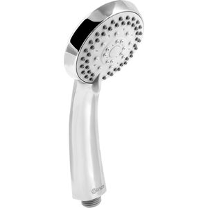 Cornat Handdouche ""Fit"" - 85,5 mm kopdiameter - verchroomd - 3 straalsoorten: normaal, zachte en massagestraal - anti-kalk & waterbesparend gebruik/ECO-douchekop voor douche & bad / TECB3401