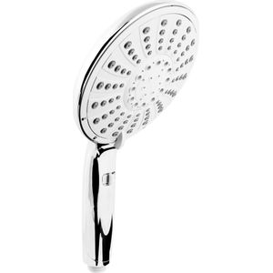 Cornat Handdouche ""Montenovo"" - 150 mm kopdiameter - verchroomd - 5 straalsoorten: Normaal-, zacht- en massagestraal - waterstop & anti-kalk/waterbesparende inzet/douchekop/douchekop / TECB3418