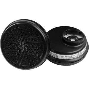 Connex Stof-filters voor Halfgelaatsmasker, P3 R, 2 stuks Bajonetaansluiting