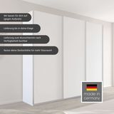 rauch Schwebetürenschrank "Kleiderschrank Kleiderschränke Schrank Garderobe AGORDO mit Glasfront", durchdachte Innenausstattung, in 4 Breiten und 2 Höhen MADE IN GERMANY