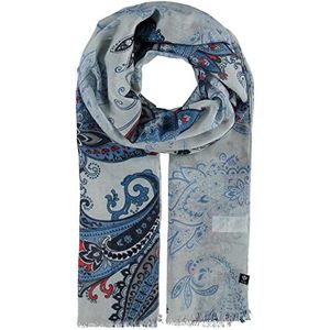 FRAAS Dames Paisley sjaal in pasteltinten - Perfect voor de zomer - 180 x 50 cm - Polyester, lichtblauw, Eén Maat