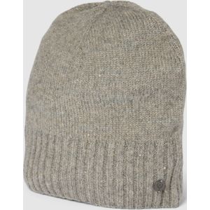 Beanie met labelpatch