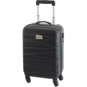 Concorde Handbagage/cabine reis trolley koffer - met zwenkwielen - 55 x 35 x 20 cm - zwart