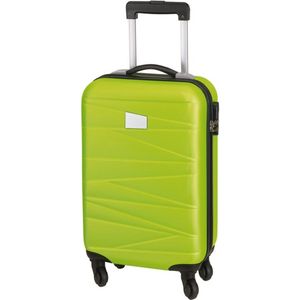 Concorde Handbagage/cabine reis trolley koffer - met zwenkwielen - 55 x 35 x 20 cm - limegroen