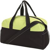 Sporttas model Fitness Master - 45 x 19 x 26 cm - limegroen/zwart - voor kind/volwassenen