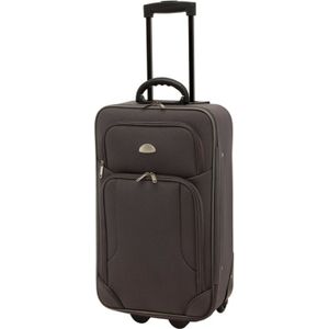 Concorde Cabine handbagage reis trolley koffer - skate wielen - 55 x 35 x 20 cm - donkergrijs