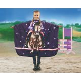 Trend-Design - Kinder Kapmantel - Jockey Hooks - Zwart - 100% Polyester