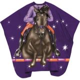 Trend-Design - Kinder Kapmantel - Jockey Hooks - Zwart - 100% Polyester