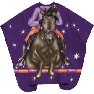 Trend-Design - Kinder Kapmantel - Jockey Hooks - Zwart - 100% Polyester