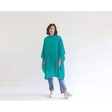 Trend Design - Classic Kapmantel - Smaragd - Hoofdmateriaal - Haaksluiting