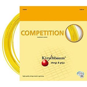 Kirschbaum Unisex's wedstrijd string set - geel, 1,3 mm/12 m