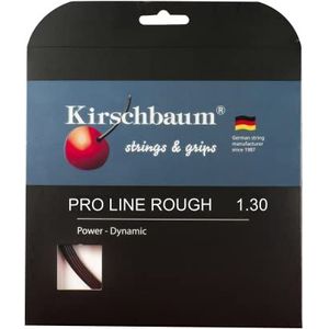 Kirschbaum K1PLR125 Tennissnoeren, uniseks, volwassenen, zwart, 1,25 mm