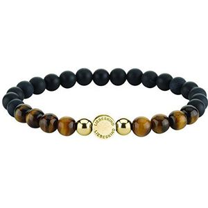 Liebeskind Berlin Beads-armband, Standaard, Roestvrij staal, Onyx