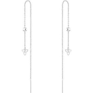 Oorringen zilver - 11cm