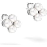 Tamaris - Oorstekers - Glaskralen - Bloemendesign - Roestvrij Staal