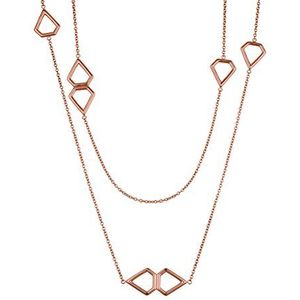 Liebeskind Berlin Mutlti Icon Halsketting voor dames, roségoud, 85 cm, Eén maat, Roestvrij staal, Zonder steen