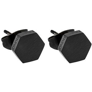 Liebeskind Berlin - Love Berlin - Oorbellen - Mat Zwart Roestvrij Staal - 7 mm