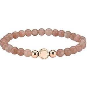 Liebeskind Berlin - Beads-armband - Roze opaal - 17 cm - Roestvrij staal