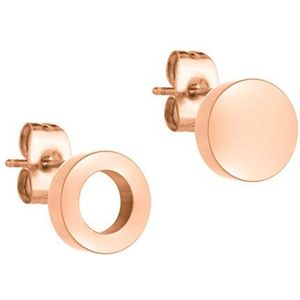 Liebeskind Berlin - Oorstekers - Roestvrij Staal - Geometrisch - Rond - IP Roségoud