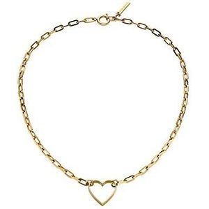 Liebeskind Berlin - Statementketting - Roestvrij Staal - Hartvormige Hanger