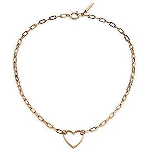 Liebeskind Berlin - Statementketting - Roestvrij Staal - Hartvormige Hanger