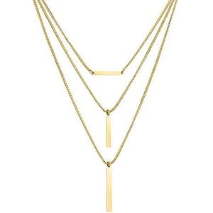 Liebeskind - LJ-0446-N-47 - Halsketting - Goud - Roestvrij Staal - 62 cm en 74 cm en 80 cm