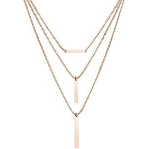 Liebeskind - Layering-halsketting - Roestvrij Staal - 62 cm + 74 cm + 80 cm