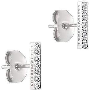 Liebeskind - Berlin - Oorstekers - Roestvrij Staal - 1 cm - Zirkonia