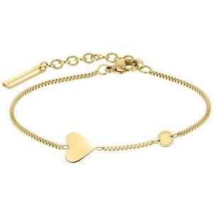 Liebeskind - Hartarmband - Goudkleurig - Roestvrij Staal - 20 Centimeters