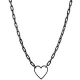 Liebeskind Berlin - Statementketting - Roestvrij Staal - Hartvormige Hanger