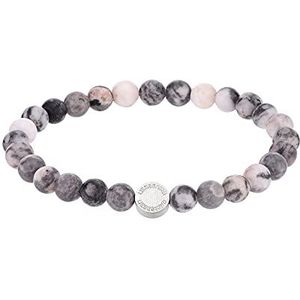 LIEBESKIND BERLIN Damen Beads Armband aus Pink Zebra Jasper LJ-0843-B-17