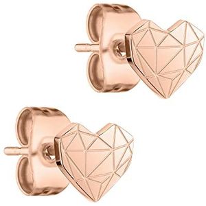 Liebeskind - Oorstekers - Roestvrij Staal - Hartvorm - Grafisch Design