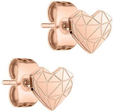 Liebeskind - Oorstekers - Roestvrij Staal - Hartvorm - Grafisch Design