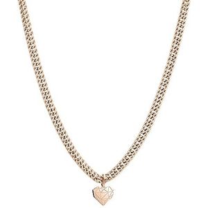 Liebeskind - Halsketting - Roestvrij Staal - 45 cm - Hartvormige Hanger
