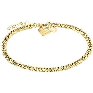 Liebeskind - Enkelketting - Roestvrij Staal - 25 cm - Hartvormige Hanger