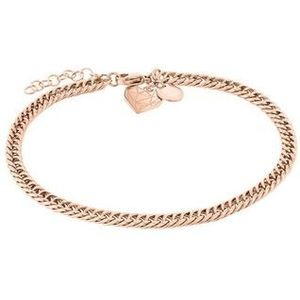 Liebeskind Berlin - Enkelbandje - Roestvrij Staal - Roségoud - Hartvormige Hanger