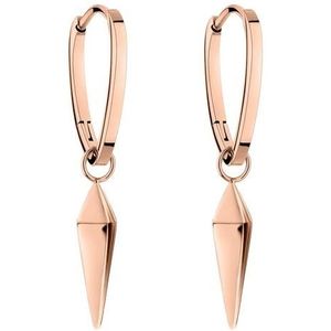 Liebeskind Berlin - Geometrische Pendulum-Hanger Oorhangers - Roestvrij Staal - Roségoud