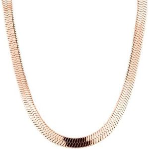Liebeskind Berlin - Slangenketting - Roségoud - Roestvrij Staal - 45 cm
