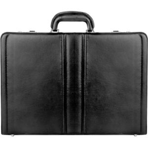 Dermata Business Leather Attaché 1205 Black - Expandable