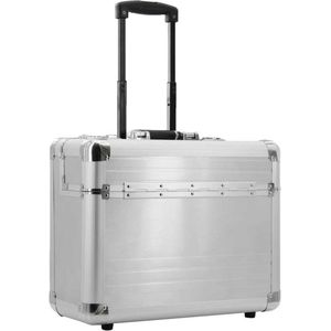 Dermata Pilotenkoffer/Trolley Aluminium 7298 Zilver