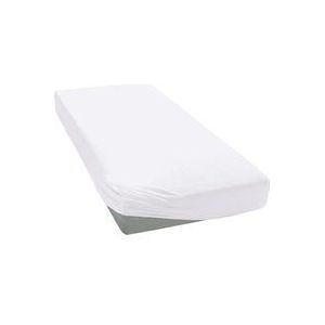 Tontik.nl - Hoeslaken voor ledikantbed in twinpack, jersey, wit