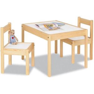 Pinolino Tafel en Stoel set Olaf 3 Delig Natuur Wit