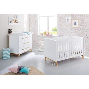 Startset 'Riva' breed
2 delen: ledikant, brede commode