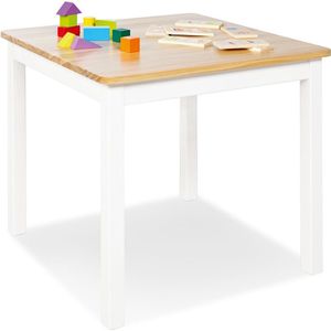 Kindertafel 'Fenna', wit/naturel