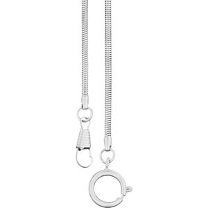 Eichmüller zakhorloge ketting met karabijnhaak | chroomkleur | 42 cm lang | 3,2 mm dik| Slangenketting