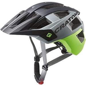 Cratoni Unisex - Volwassenen AllSet Helm, zwart/groen, S/M | 54-58 cm