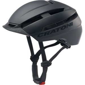 Cratoni Unisex - Volwassen C-Loom Helm - Mat Zwart, L