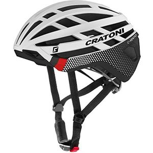 Cratoni Unisex - C-Vento helm voor volwassenen, wit glanzend / mat, M